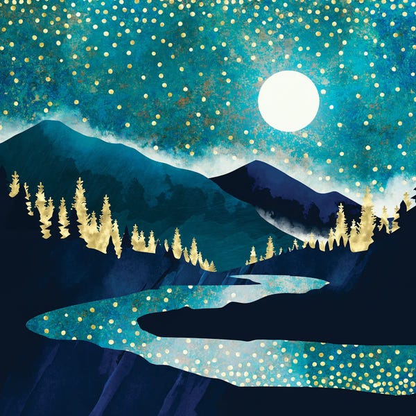 Blue & Gold: Summer Stars by SpaceFrog Designs