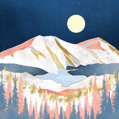 Lake Mountains by SpaceFrog Designs framed wall art