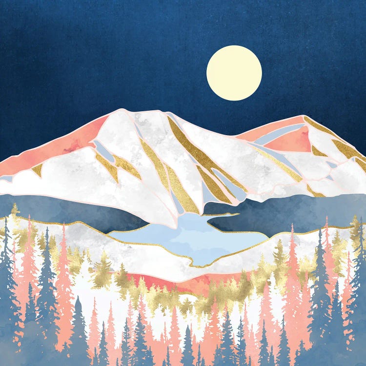 Lake Mountains by SpaceFrog Designs wall art