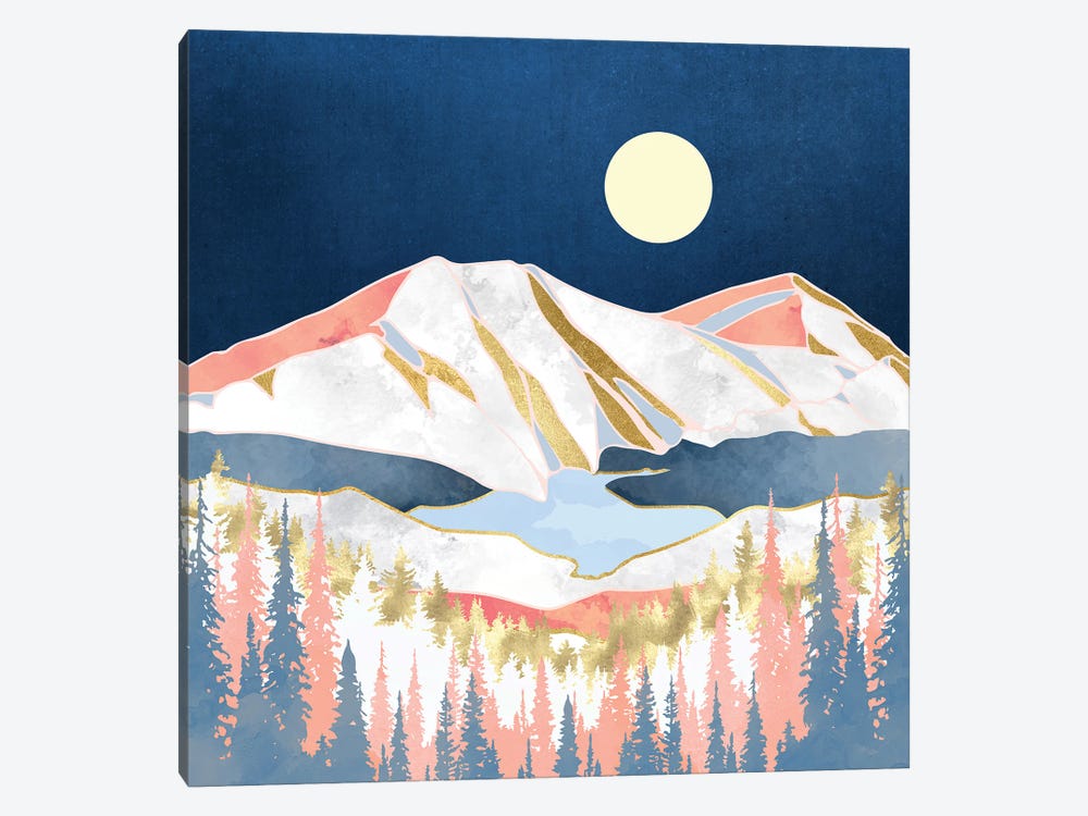 Lake Mountains by SpaceFrog Designs 1-piece Canvas Artwork