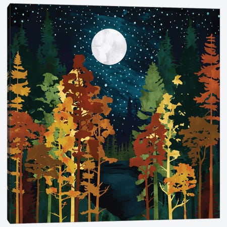 Autumn Lake Canvas Print #SFD474} by SpaceFrog Designs Canvas Art Print