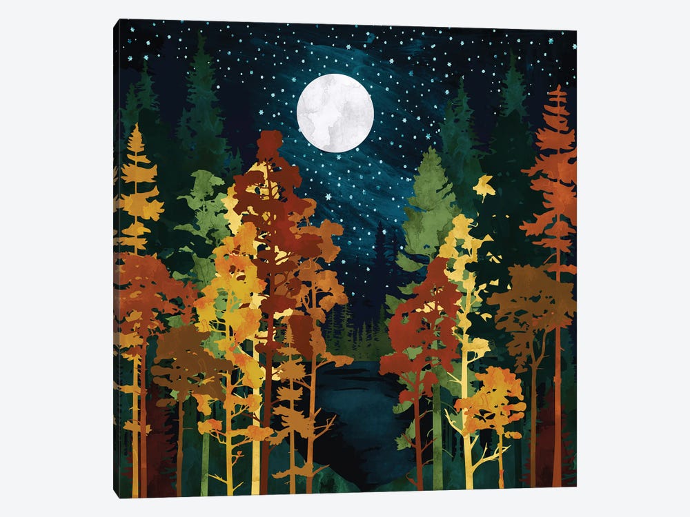 Autumn Lake by SpaceFrog Designs 1-piece Canvas Art Print