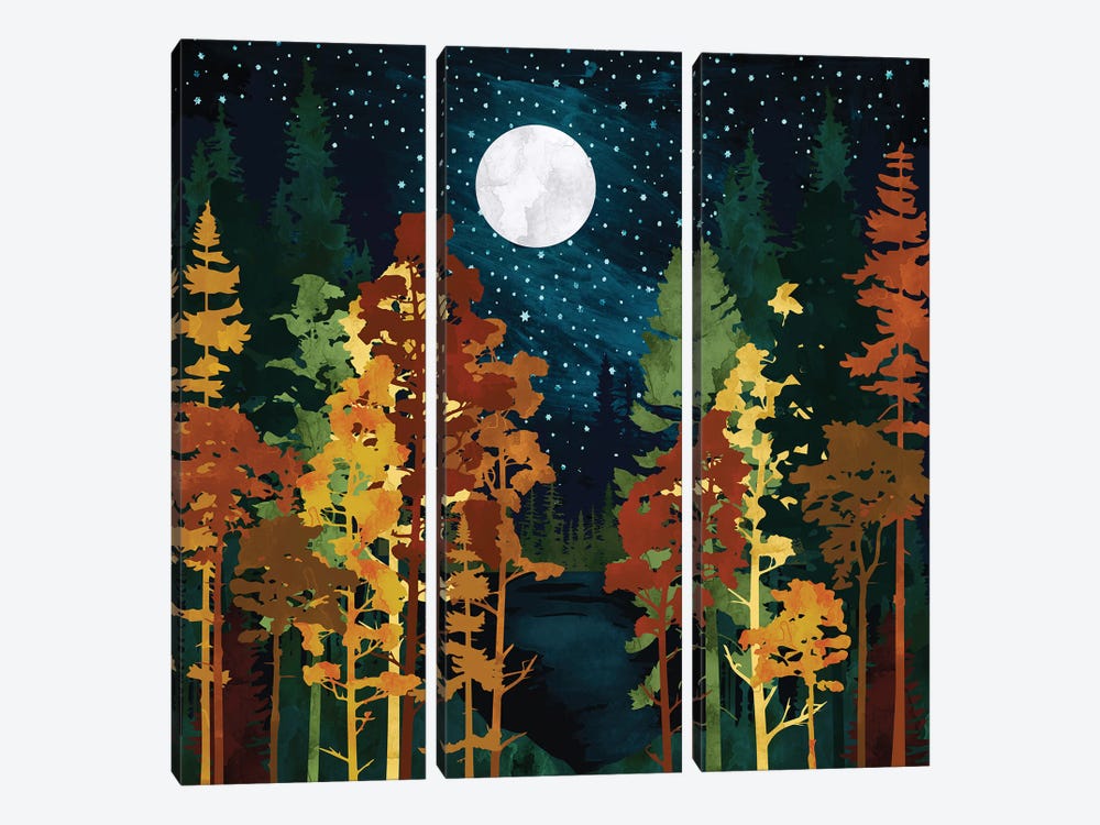 Autumn Lake by SpaceFrog Designs 3-piece Art Print