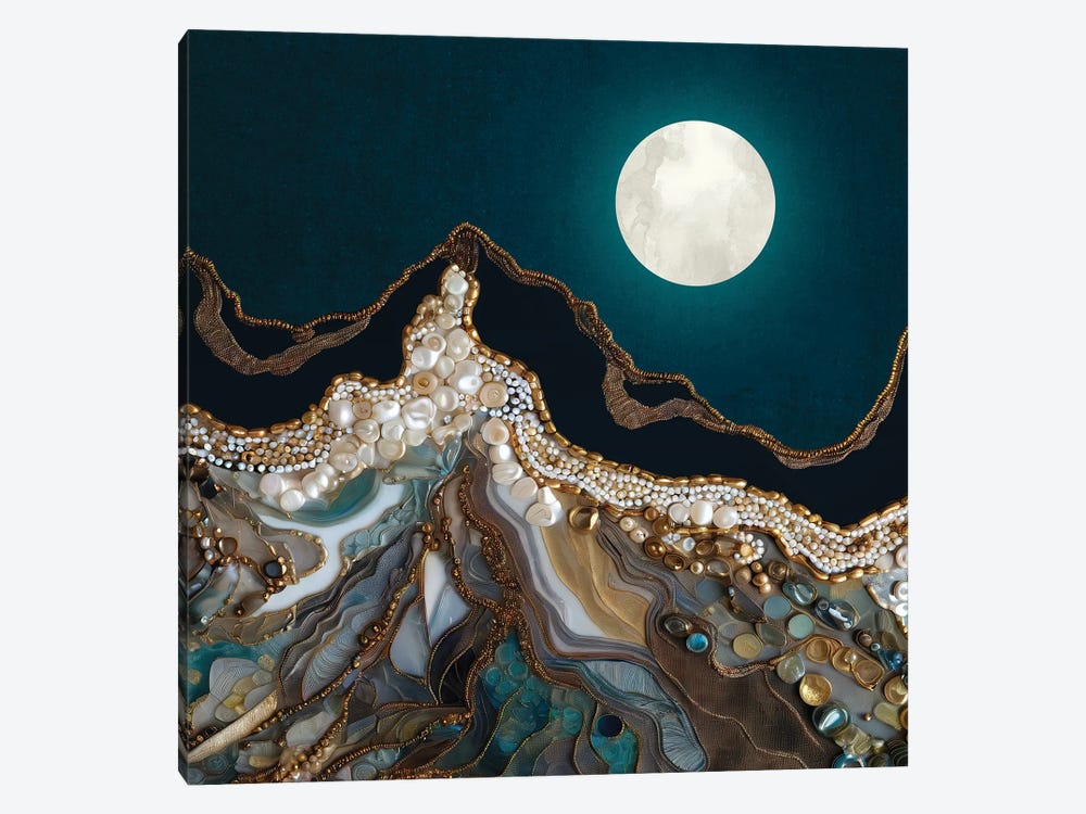 Jewel Mountain by SpaceFrog Designs 1-piece Canvas Wall Art