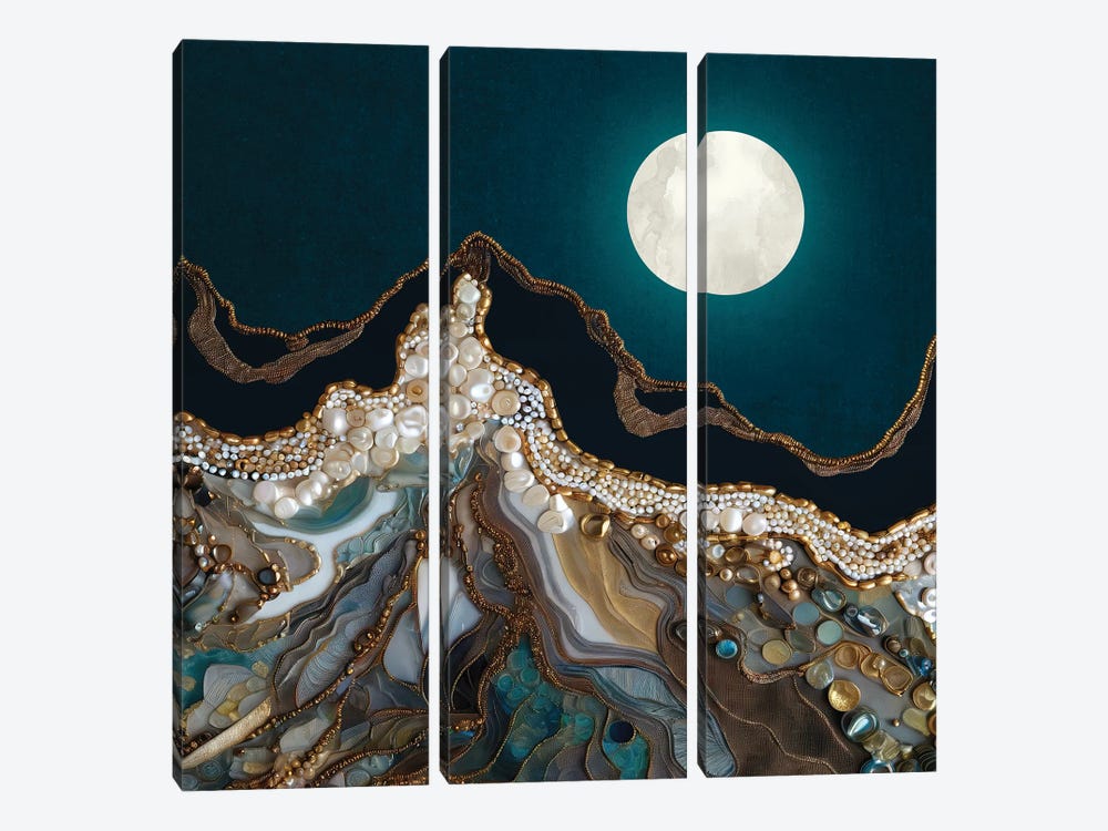Jewel Mountain by SpaceFrog Designs 3-piece Canvas Wall Art
