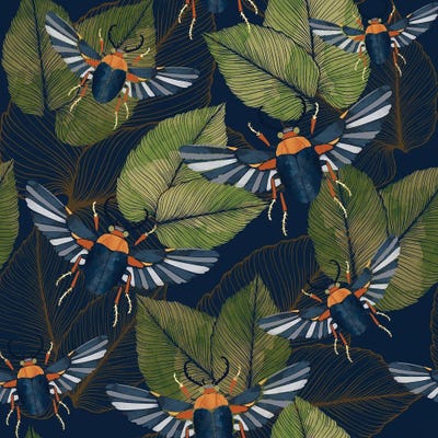 Autumn Scarab by SpaceFrog Designs framed wall art