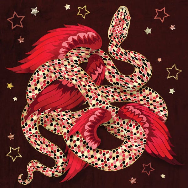 Lunar New Year Mythical Snake