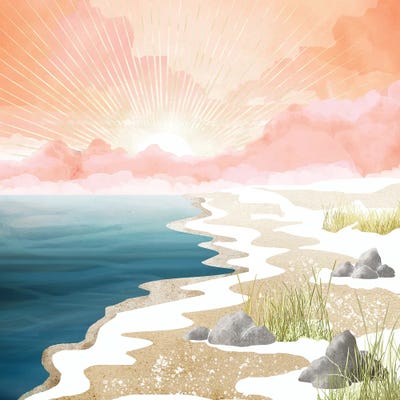 Winter Beach I by SpaceFrog Designs framed wall art