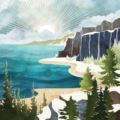 Winter Beach II by SpaceFrog Designs framed wall art