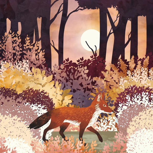 Foxes: Autumn Fox Forest by SpaceFrog Designs
