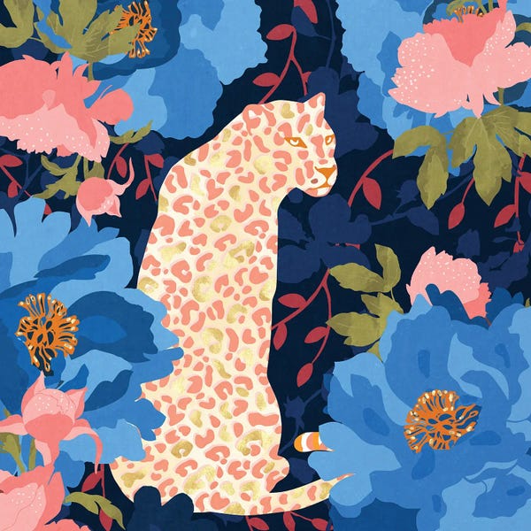 Leopards: Botanical Leopard by SpaceFrog Designs