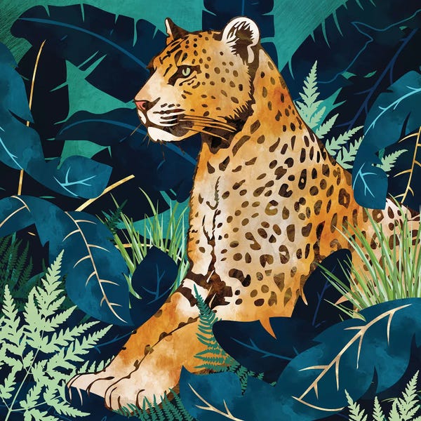 Leopard And Indigo Botanical