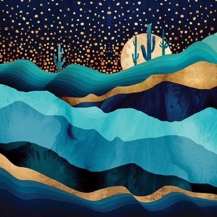 Indigo Desert Night by SpaceFrog Designs wall art