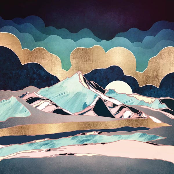 Abstract Shapes & Patterns: Indigo Spring by SpaceFrog Designs