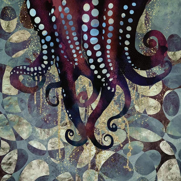 Scandinavian Décor: Metallic Ocean II by SpaceFrog Designs