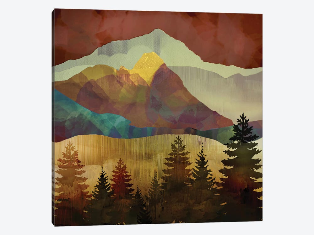 Autumn Trees by SpaceFrog Designs 1-piece Canvas Print