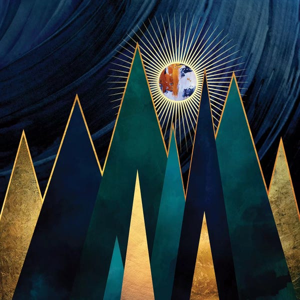 Abstract Shapes & Patterns: Metallic Peaks by SpaceFrog Designs
