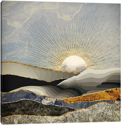 Morning Sun Canvas Art Print - Abstract Landscapes Art