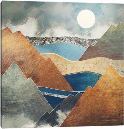 Mountain Pass Canvas Art Print - Abstract Shapes & Patterns