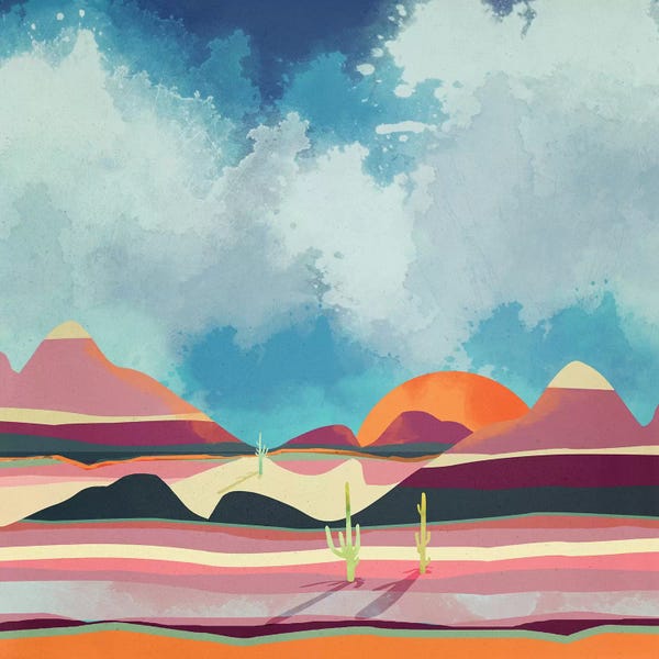 Scandinavian Décor: Pink Desert Glow by SpaceFrog Designs