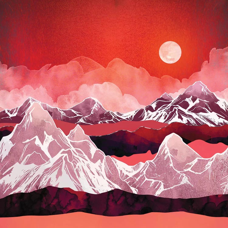 Scarlet Glow by SpaceFrog Designs wall art