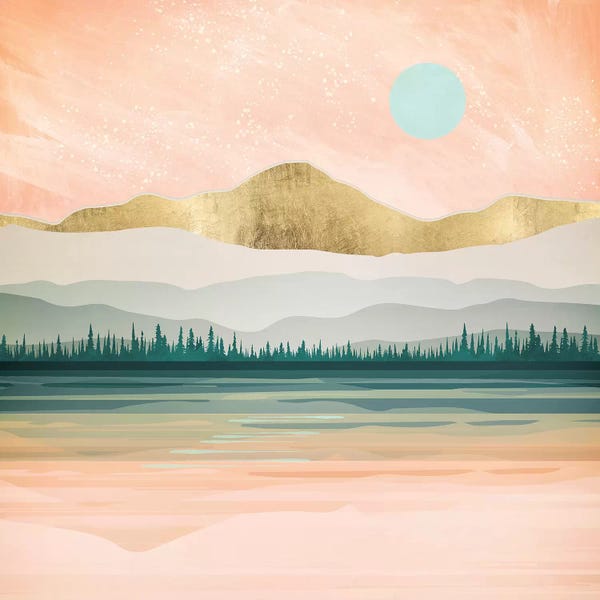 Scandinavian Décor: Spring Forest Lake by SpaceFrog Designs