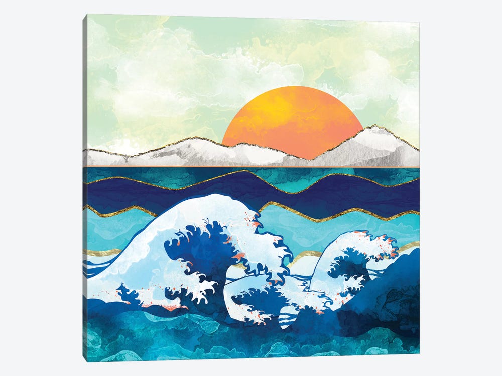 Stormy Waters by SpaceFrog Designs 1-piece Canvas Print