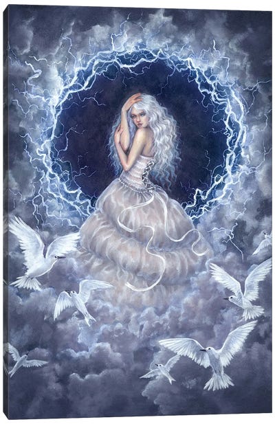 Eye Of The Storm Canvas Art Print - Witch Art