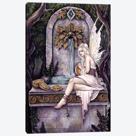 Fairy Wishing Well Canvas Print #SFH20} by Selina Fenech Art Print