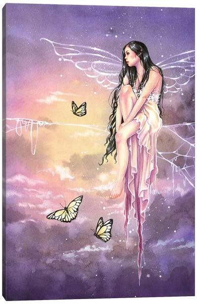 Gossomer Princess Canvas Art Print - Purple Art