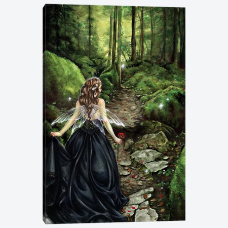 Along The Forest Path Canvas Print #SFH2} by Selina Fenech Canvas Artwork