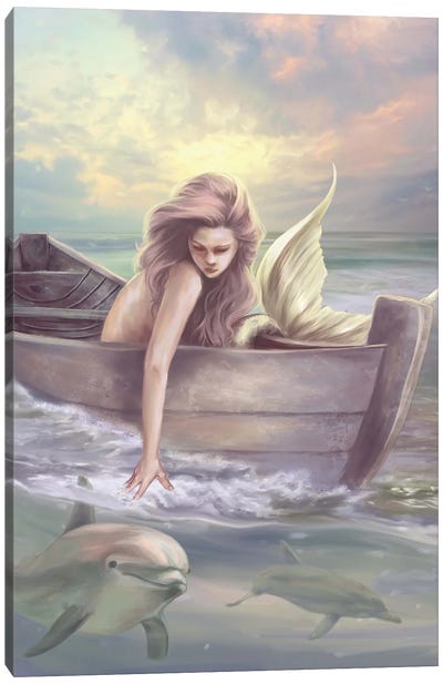 Journey Canvas Art Print - Mermaid Art