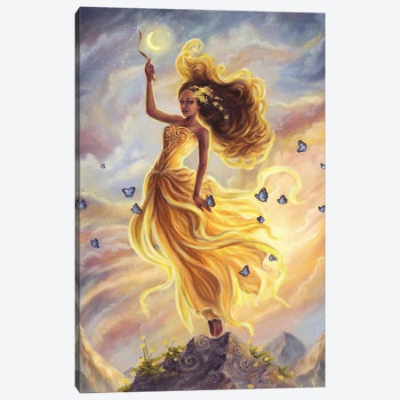 Lady Of Air Canvas Print #SFH31} by Selina Fenech Canvas Wall Art