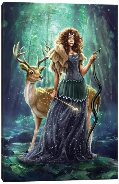 Protector Canvas Art Print - Witch Art