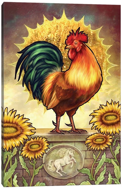 Tarot The Sun Canvas Art Print - Selina Fenech