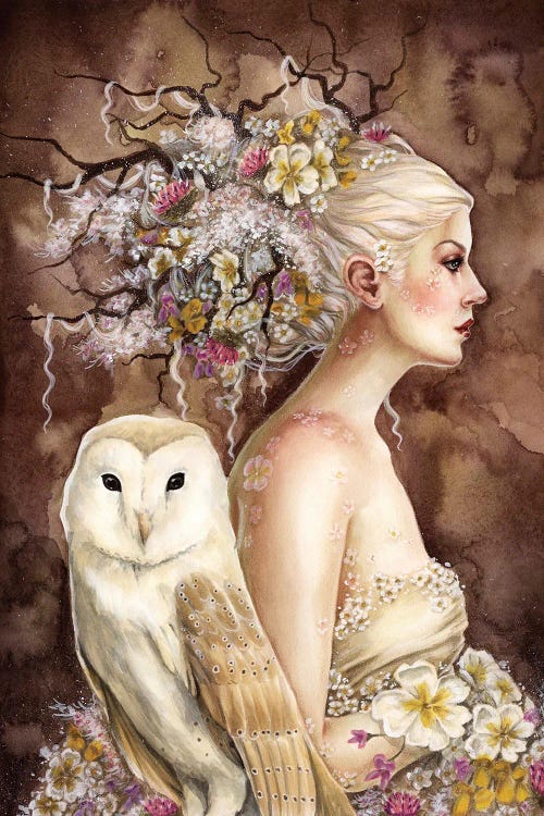 Blodeuwedd In Bloom by Selina Fenech wall art