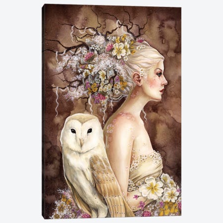 Blodeuwedd In Bloom Canvas Print #SFH6} by Selina Fenech Canvas Print