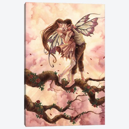 Blossoming Love Canvas Print #SFH7} by Selina Fenech Canvas Print