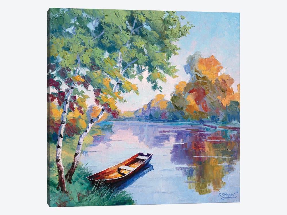 Solitary Pond by Sidorov Fine Art 1-piece Canvas Artwork