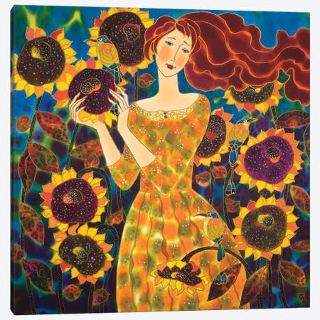 Sunflowers Medley Canvas Print #SFI108} by Sidorov Fine Art Canvas Print