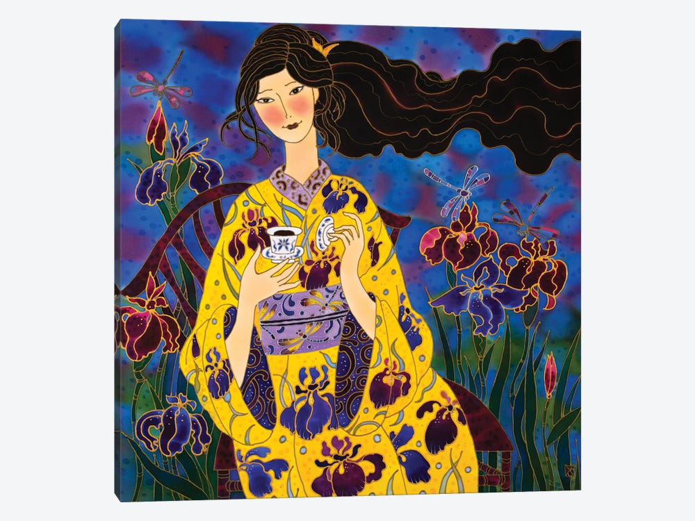 Iris Tea And Iris Kimono by Sidorov Fine Art 1-piece Canvas Art