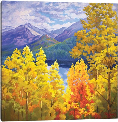 Long Peak Colorado Fall Canvas Art Print - Sidorov Fine Art