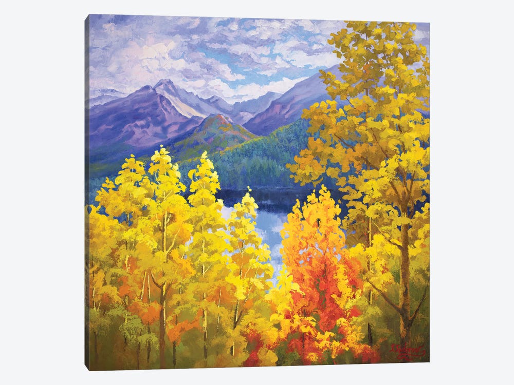 Long Peak Colorado Fall by Sidorov Fine Art 1-piece Canvas Artwork