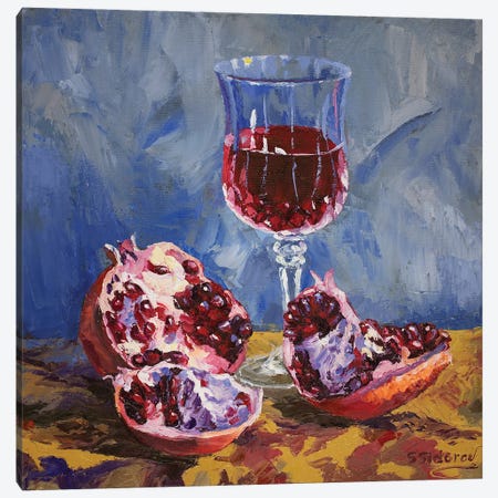 Pomegranate Vine Canvas Print #SFI27} by Sidorov Fine Art Canvas Art Print