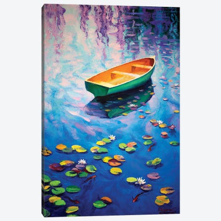 Secluded Pond Canvas Print #SFI44} by Sidorov Fine Art Art Print
