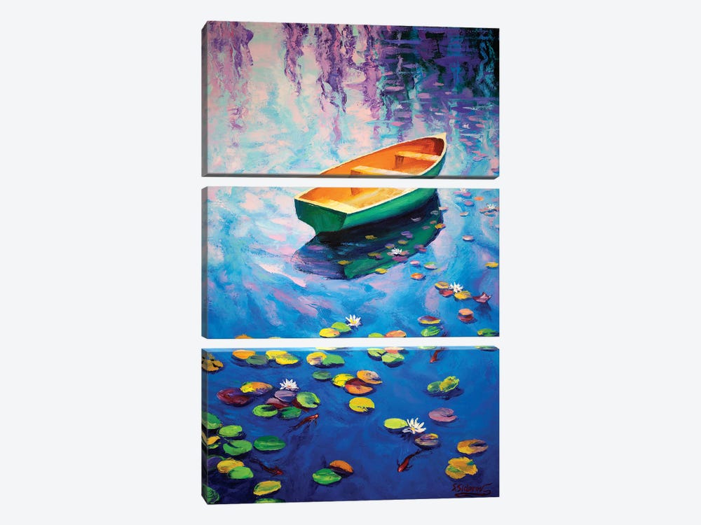 Secluded Pond 3-piece Canvas Wall Art