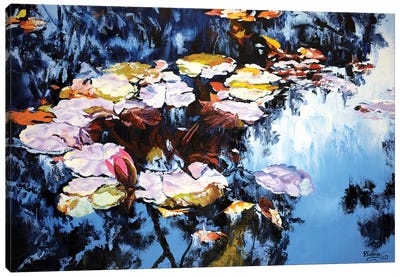 Tranquil Pond Canvas Art Print - Sidorov Fine Art