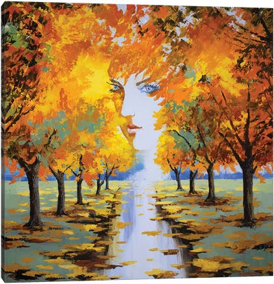 Autumn Goddess  Canvas Art Print - Sidorov Fine Art