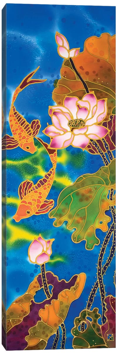 Gold Fishes Canvas Art Print - Koi Fish Art