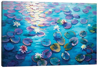 Lilac Lillie. Canvas Art Print - Zen Décor